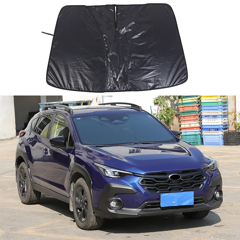 

Для Subaru XV/Xubao 2018+ солнцезащитный козырек на переднее стекло, летняя защита, УФ-лучи, высокая температура, черный 1 шт. (модель провода памяти)