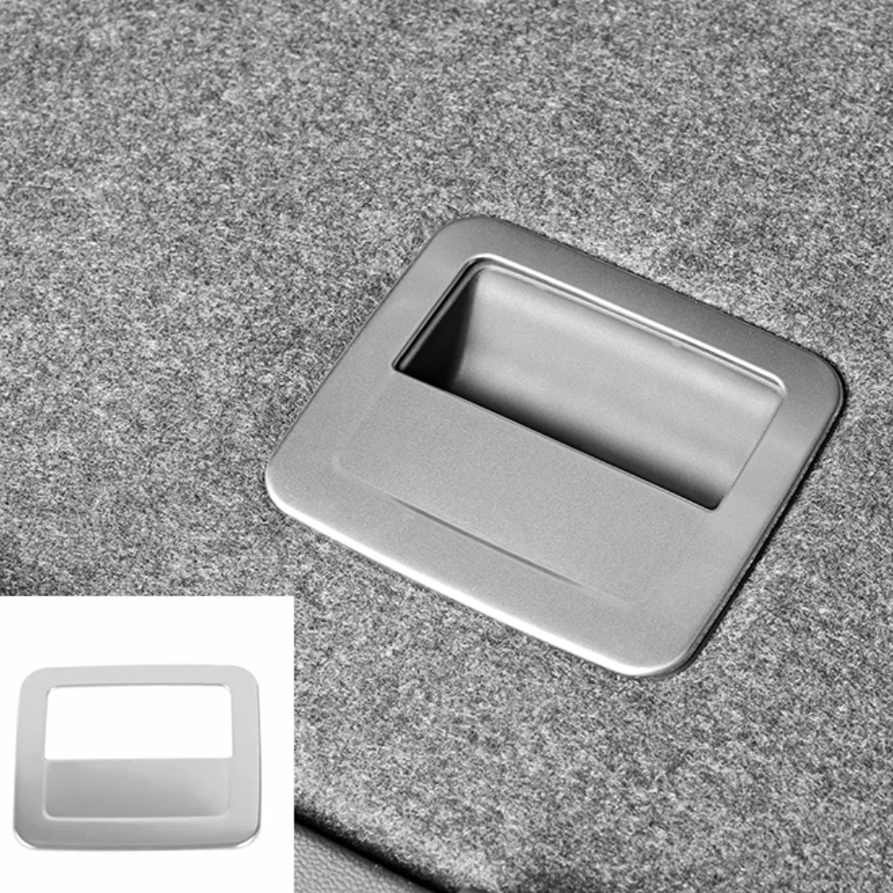 1Pc Bagagliaio di Un'auto Cargo Maniglia di Ricambio Telaio In Acciaio Inox Argento Copertura Della Pneumatico Trim per Volkswagen T Roc VW T-ROC 2018 - 2023