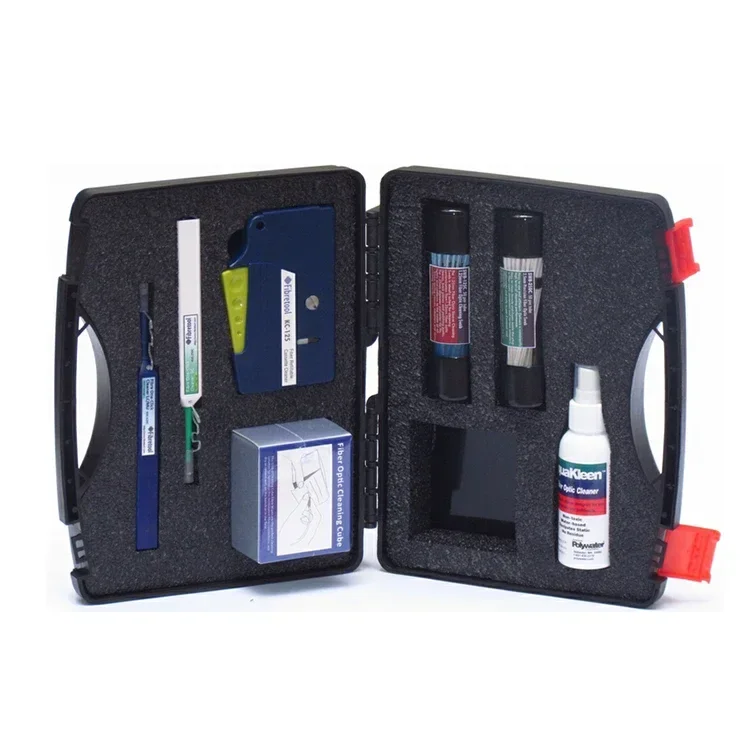 FCST210118 Refillable Cassette & One-Click Cleaner Fiber Optic Cleaning Kit For Telecom FTTH Network Maintenance