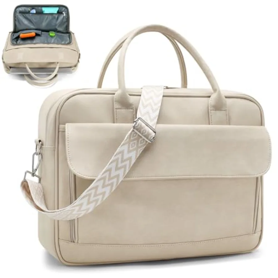 

Сумка-тоут для учителей, женская, 17 дюймов, из искусственной кожи, портфель для ноутбука, сумка для медсестер, профессиональная рабочая сумка для работы в школе или колледже