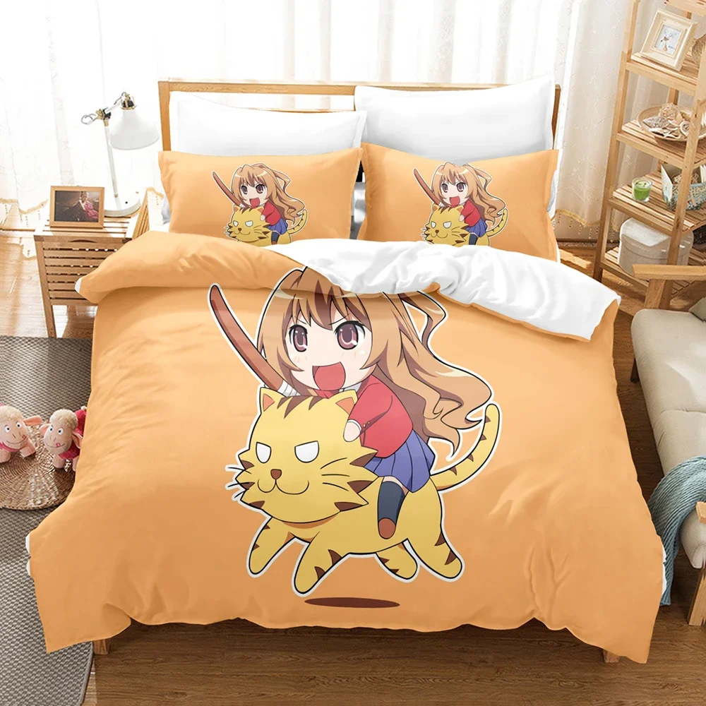 New Japan 3D Print Anime TIGER×DRAGON! Bedding Sets Duvet Cover Set With Pillowcase Twin Full Queen King Bedclothes Bed Linen