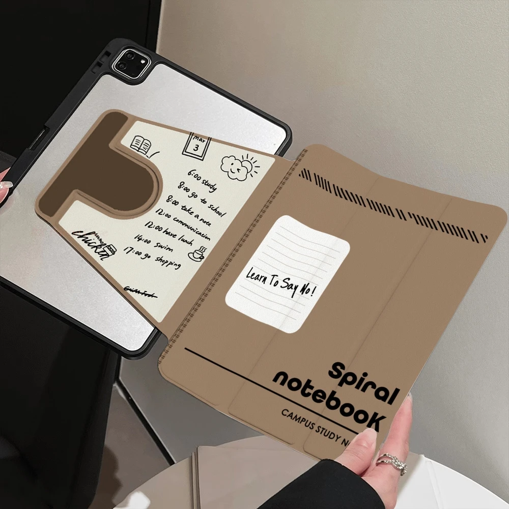 Replica Notebook Table Case For Apple iPad 10.2 Pro 10.5 Air 4 5 1 2 3 10.5 Mini 6 7 11