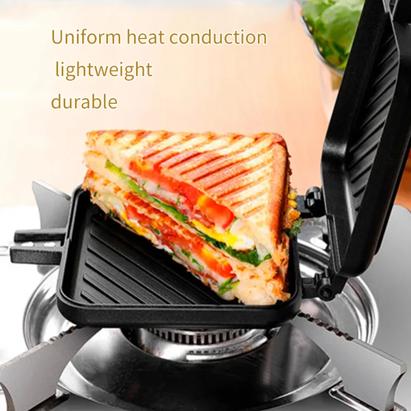 

Frying Pan Sandwich Pan Mold Non-stick Double-sided Frying Pan Household Breakfast Egg Pan Waffle Sandwich Maker