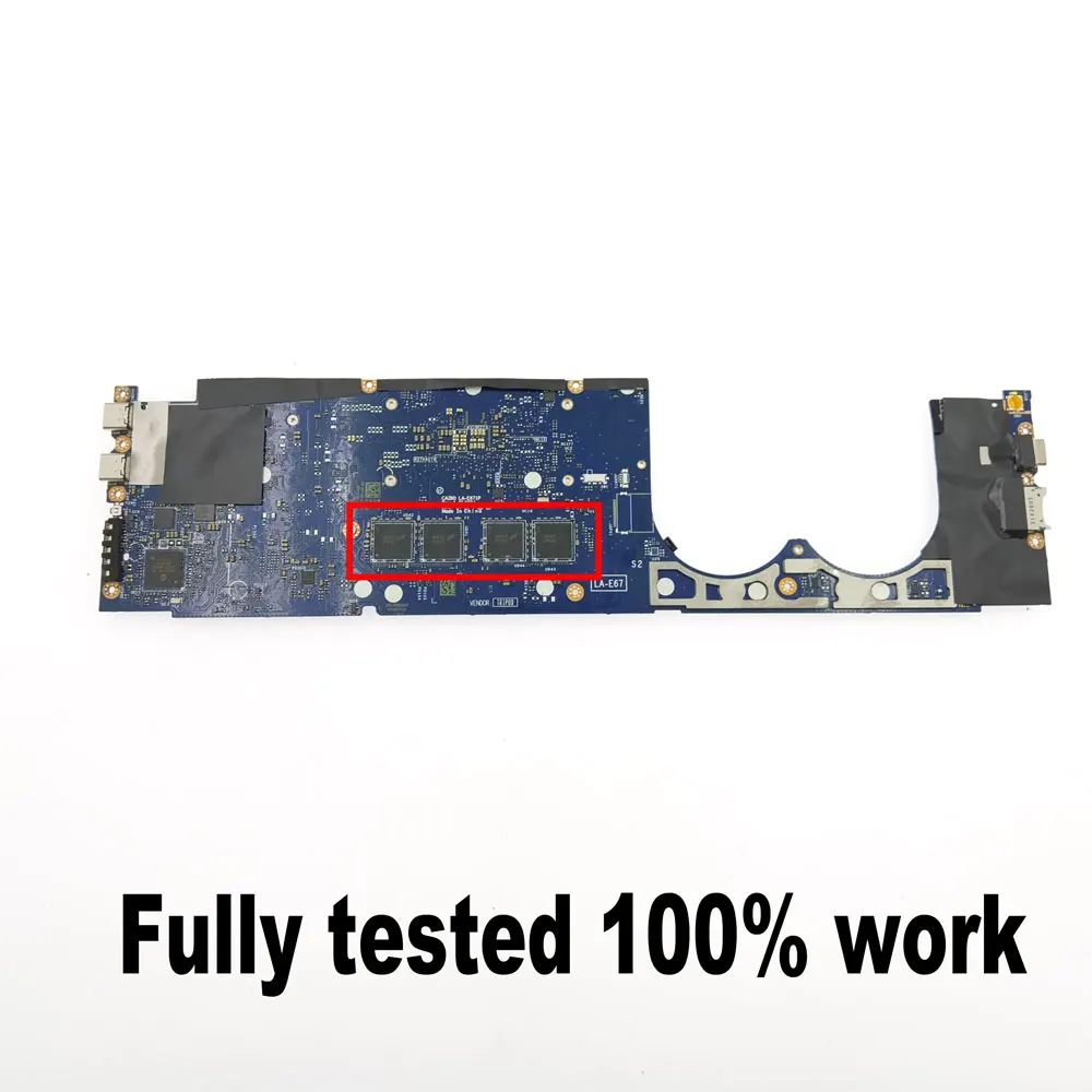 Dell XPS 13 9370 노트북 마더보드용 CAZ60 LA-E671P 메인보드 0YPVJW 0JCHK7 i5 i7-8th Gen CPU 8G/16G RAM DDR4 완전 테스트됨