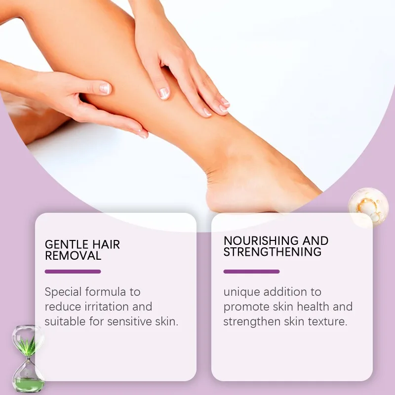 Hair Removal Mousse Painless Hair Reduction Effective Immediately Fast Hair Removal Mousse Gentle Skin Silky Smooth for Women