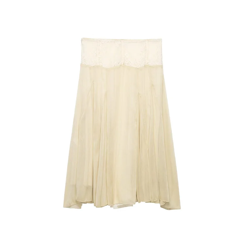 Summer Women's Patchwork Skirts 2026 New Fashionable Casual Loose Long Skirt Elegant Women's Skirt