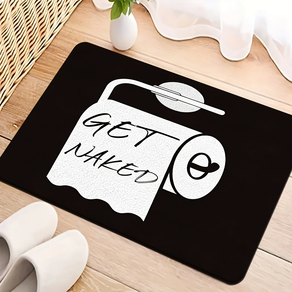 

Супермягкий и толстый коврик из полиэстера в минималистичном черно-белом стиле, можно стирать в машине, не скользит, подходит для прихожей.