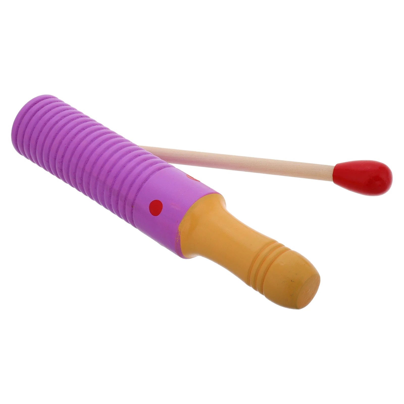 

Wooden Guiro Instrument Educational Music Durable Tone Blocks Preschool Percussion Set For Kindergarten Home