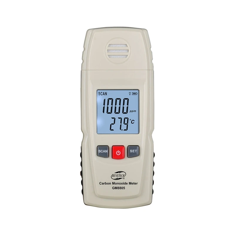 Digital Monossido Di Carbonio Meter Ad Alta Precisione Portatile di Gas CO Monitor Detector Gauge 0-1000ppm Gas Leak Tester Indicazione di Allarme