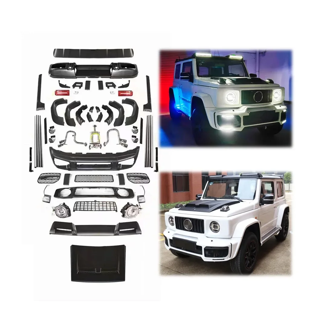 3 Door 5 Door G63 AMG Wagon B Style Offroad Modified Accessories Full Set Body Kits For Jimny JB74/64 2018- 2023 Car Bumper