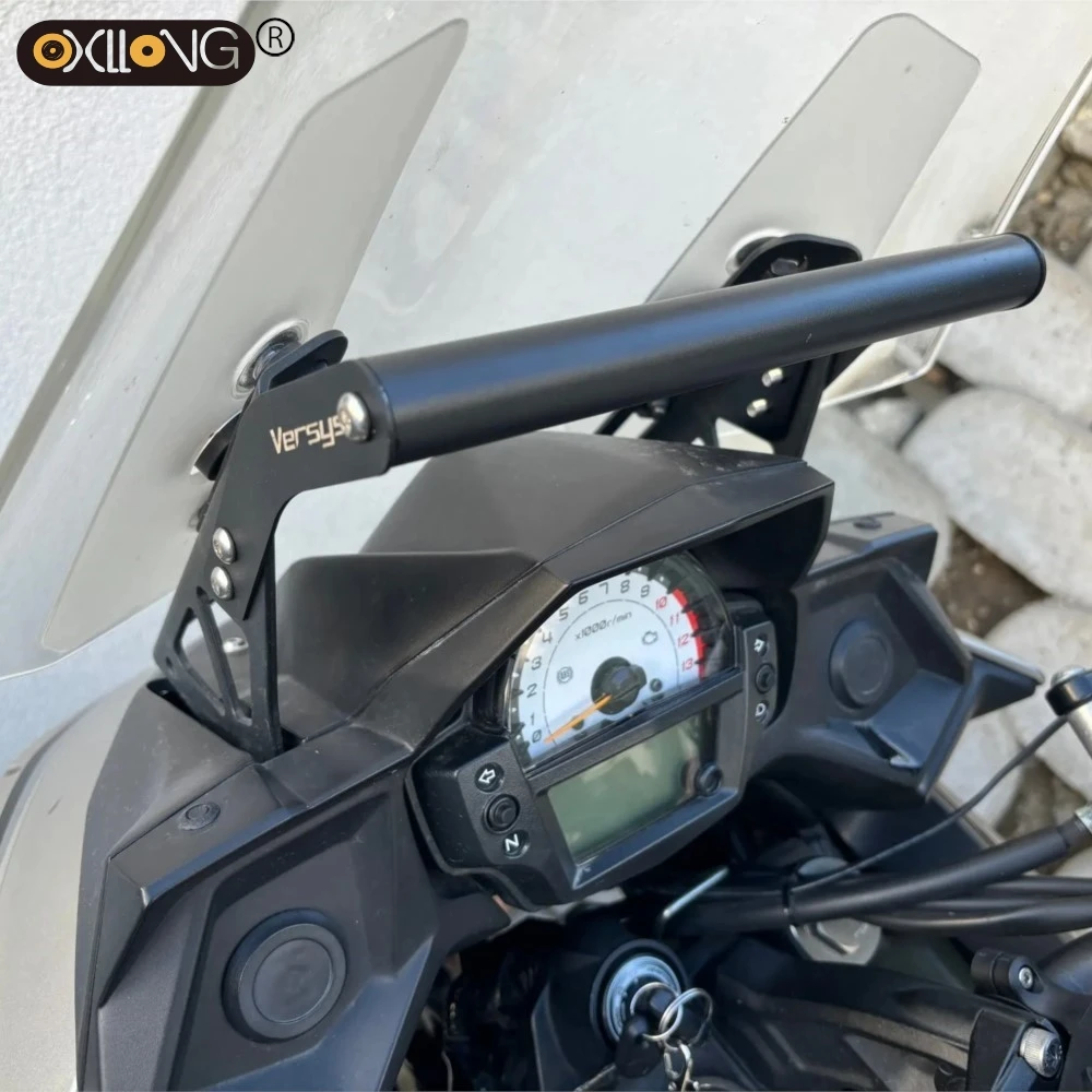 

For Kawasaki Versys 650 KLE 650 2015-2022 2023 2024 Motorcycle Accessorie GPS Phone Holder Stand Navigation Extension Bracket