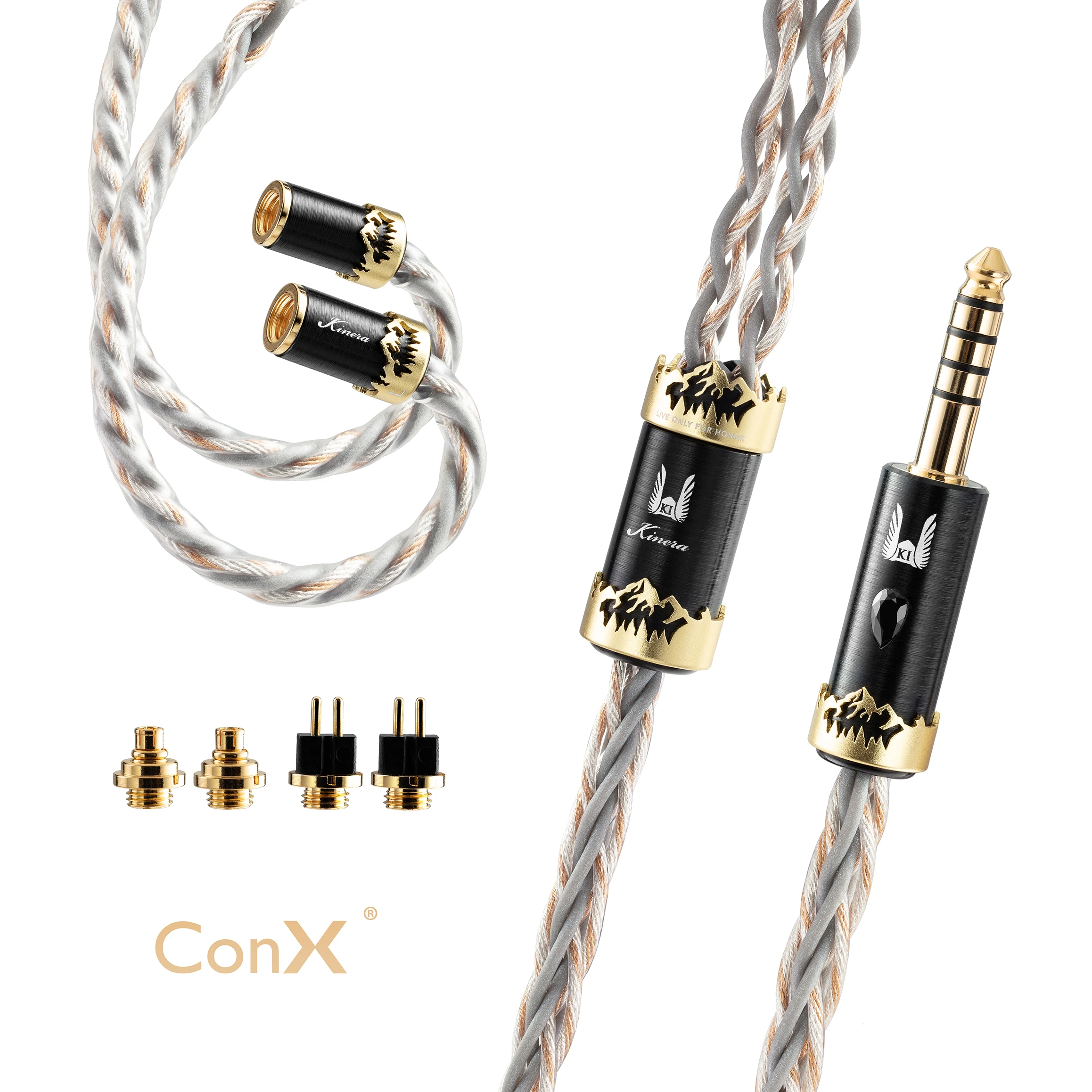 

Kinera Crystal of Truth ORLOG Upgrade Earphone Cable UP-OCC 4/8 Core Wire with MMCX/0.78mm 2 plug for Live/Game Music