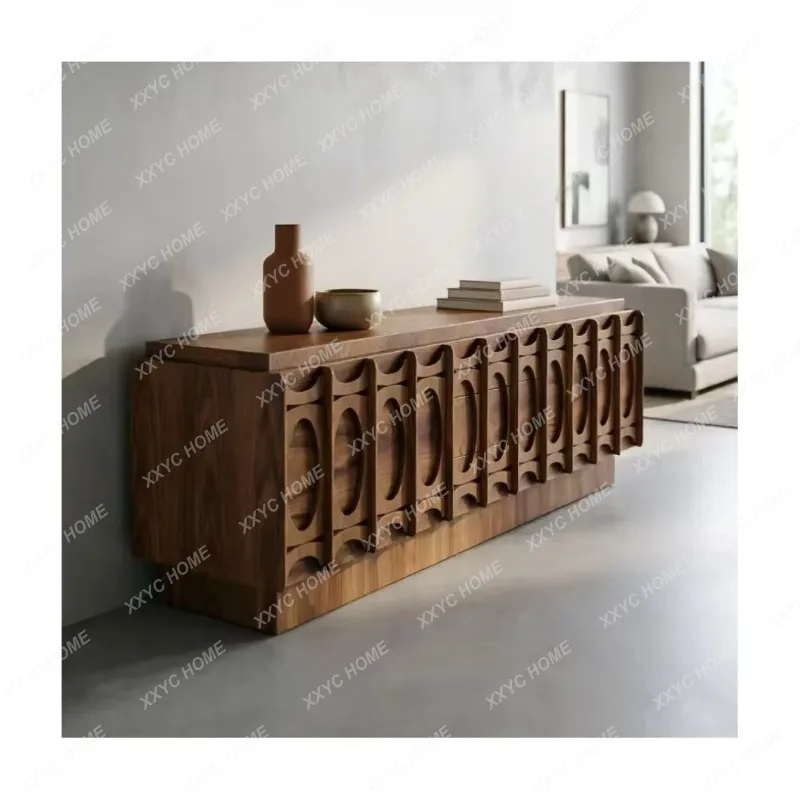 XX Medieval style creative  household side cabinet retro sculpture decorative locker