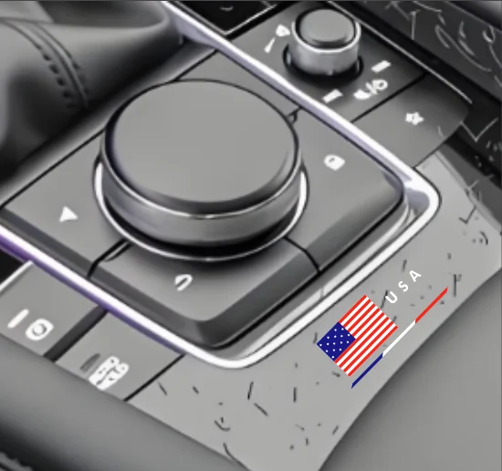 2-Pack 5cm American Flag Car Stickers, Waterproof American Flag Decals, Suitable for Cars, Motorcycles, Laptops, Bumpers, Windows, and Car Body Decoration