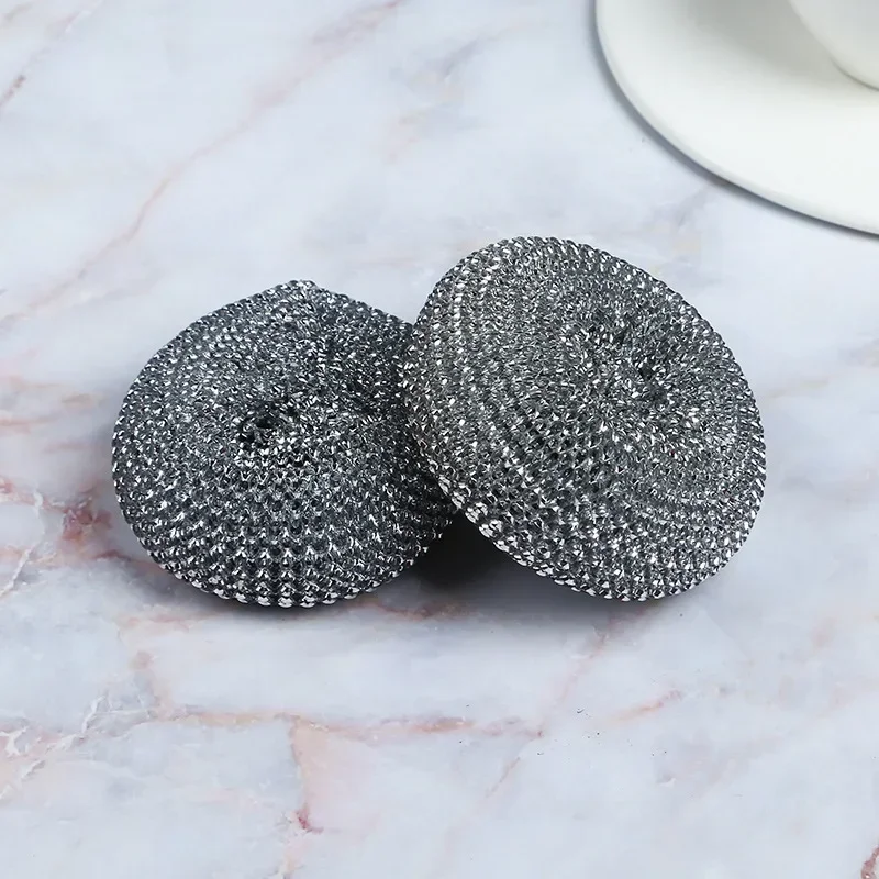 1pc Nanofiber Cleaning Brushes Ball Not Shed Silk Household Kitchen Dishwashing Brushing Pot Washing Wire Balls