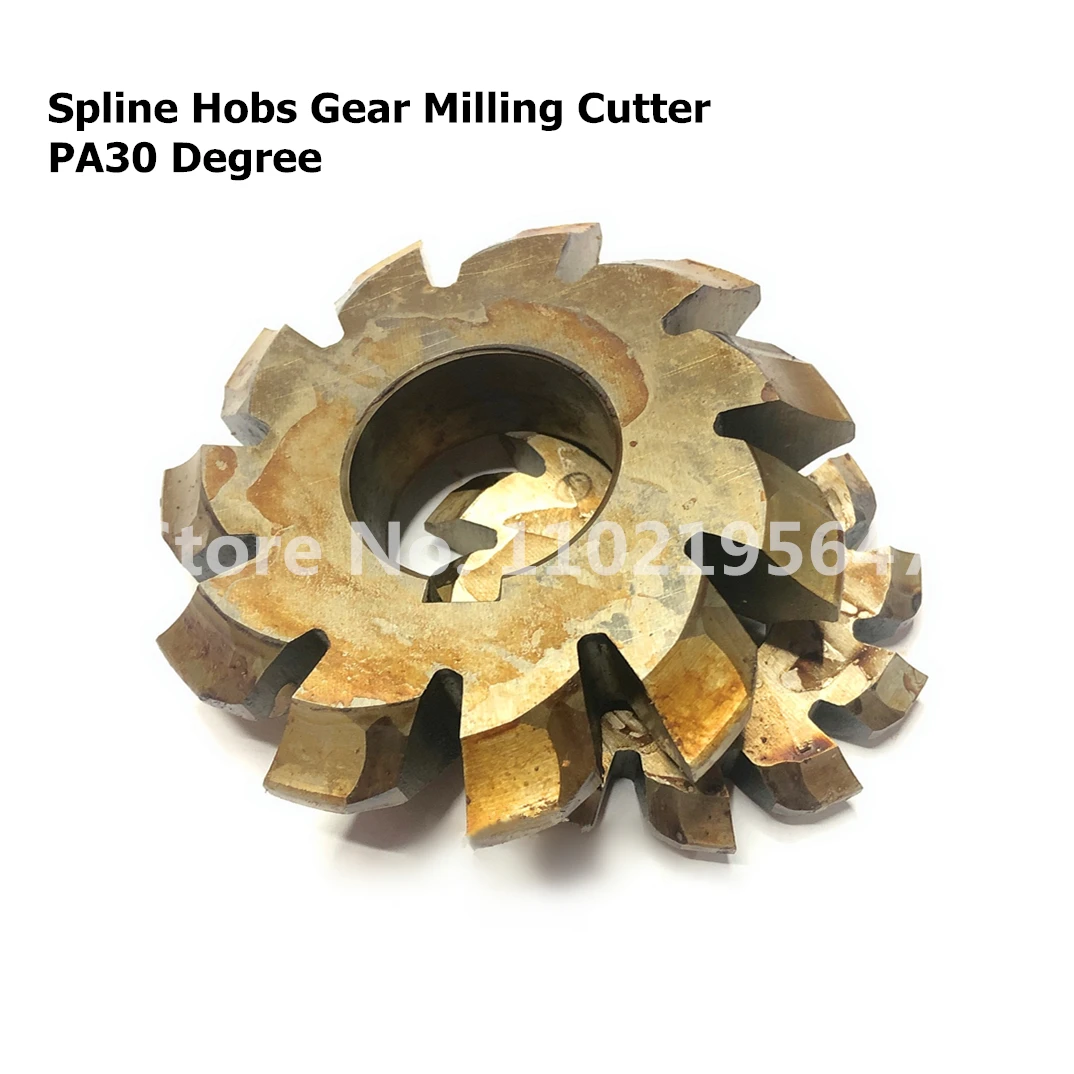 1Pc NO.1-NO.8  30 Degree Spline Hobs Gear Milling Cutter Gear Cutting Tools M1 M1.25 M1.5 M1.75 M2 M2.5 M2.75 M3 M3.5 M4 Modulus