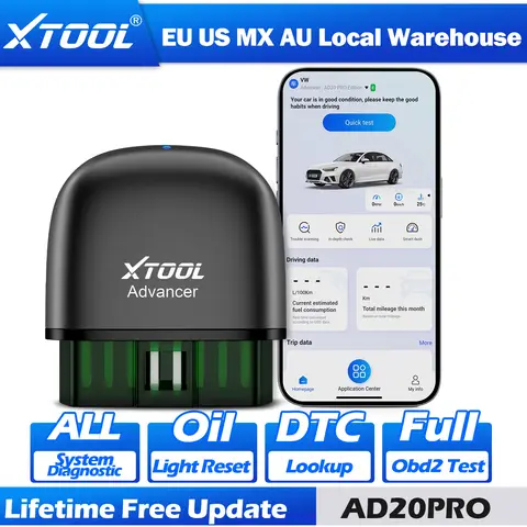 2025 XTOOL Advancer AD20Pro OBD2 Scanners Bluetooth 5.0 For Android/IOS PK ELM 327 AD20 OBD 2 All System Car Diagnostic tools