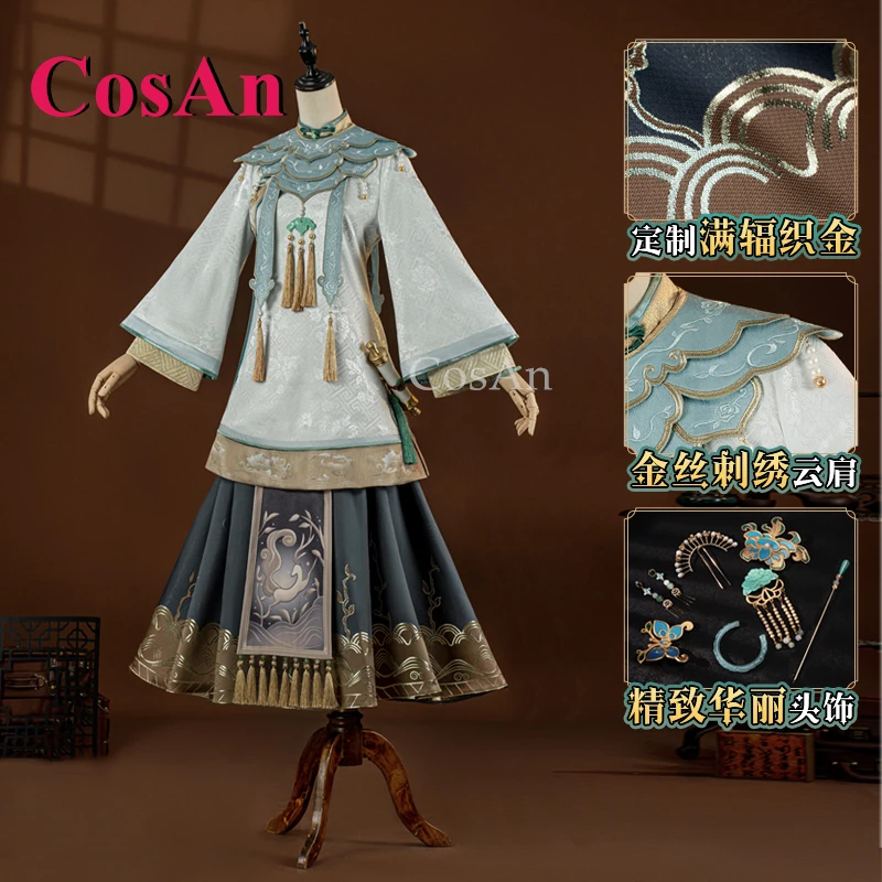 

CosAn Game Identity V Antiquari/Qi Shiyi Cosplay Costumes Shirasawa Skin Sweet Fashion Dress Halloween Party Role Play Clothing