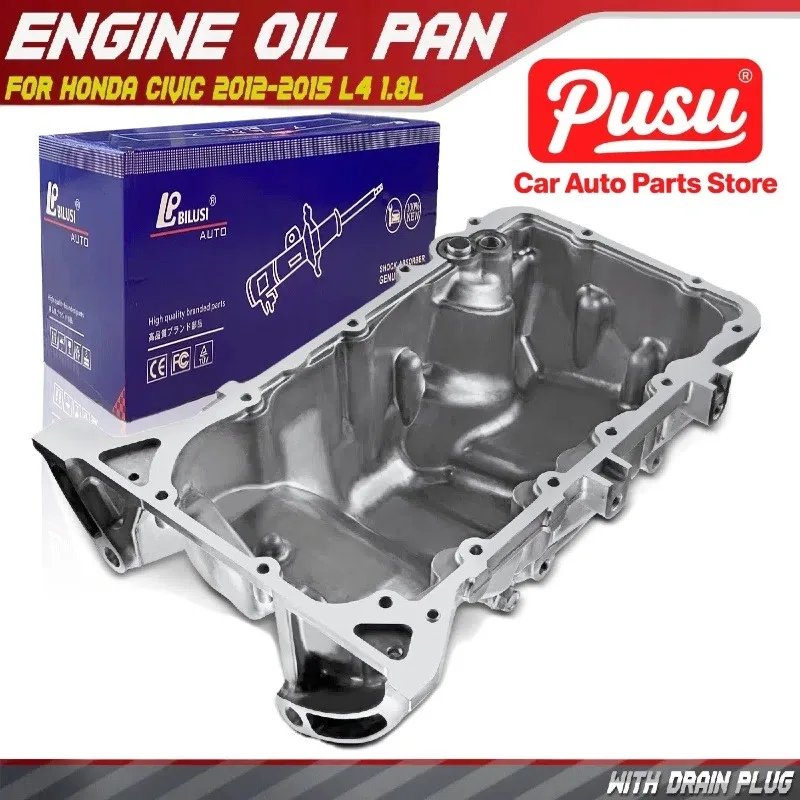 

PUSU New Engine Oil Pan Sump for Honda Civic l4 1.8L 2012-2015 311-59438, V26-0240, HOP18B,11200-R1A-A00,11200R1AA00