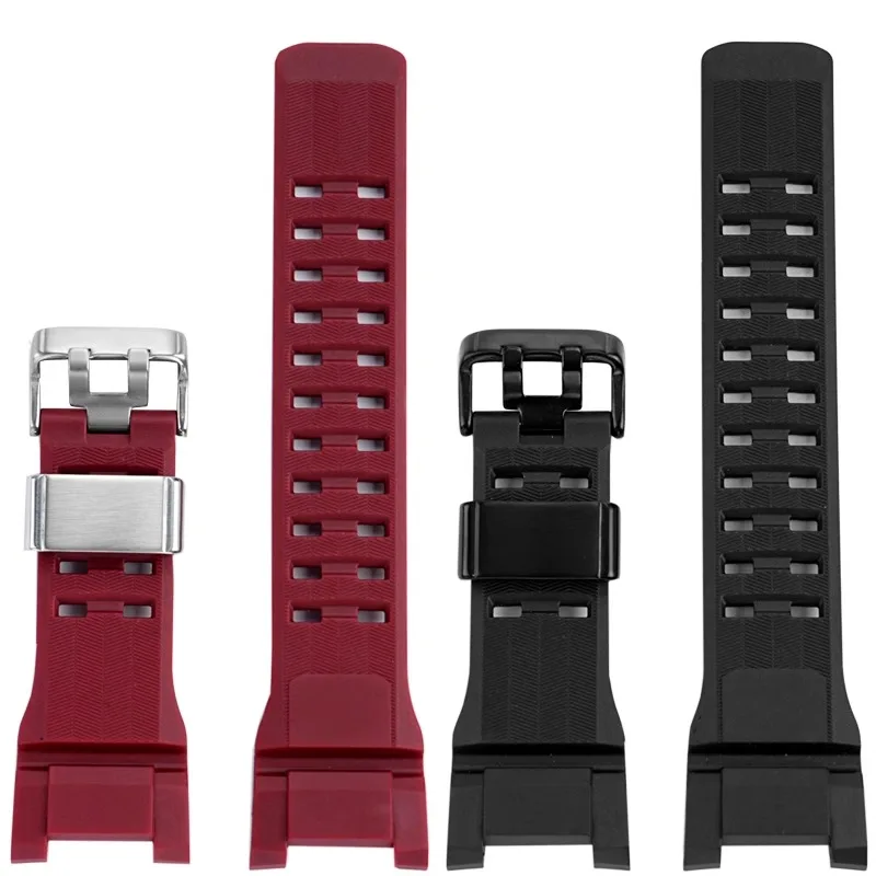 GWGB1000 الأحمر الشق سوار ل كاسيو G-Shock 3 الجيل GWG-B1000 بولي TPU المطاطWwatch حزام مقاوم للماء الرياضة سيليكون حزام الساعات