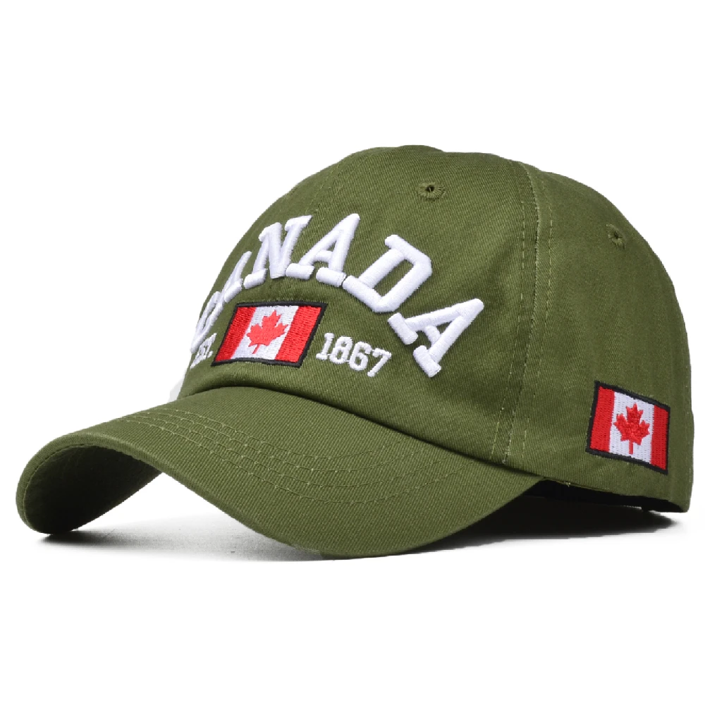 CANADA Letters Baseball Caps for Men Women Hip Hop Dad Hats Sun Outdoor Cotton Trucker Cap