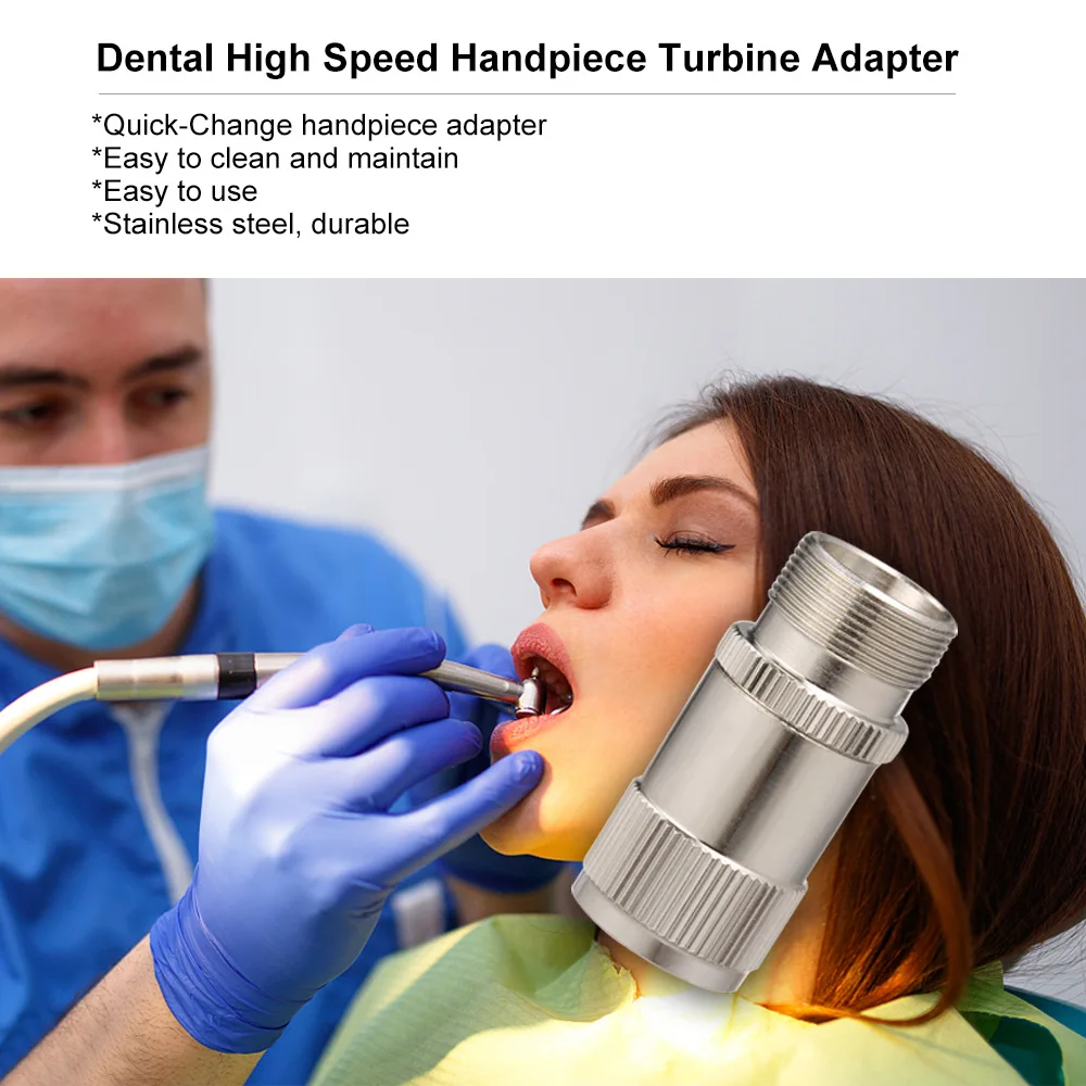 PIORPOY Dental 2 Holes 4 Holes Turbine Handpiece Adaptor Coupler Motor Changer Connector Dental High Speed Handpiece Tools
