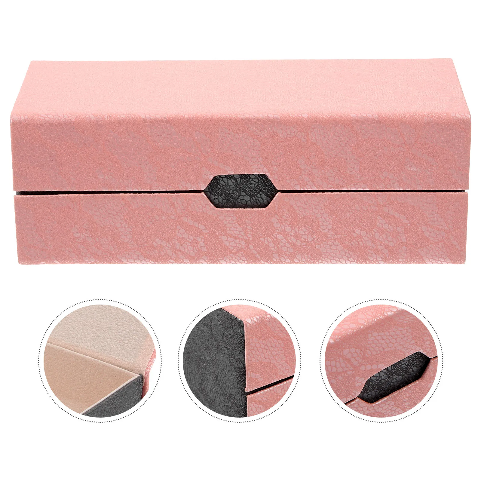 

Beige Double Layer Sunglasses Case Slim Fabric Portable Protective Eyeglasses Storage Box Fashion Sunglasses Storage