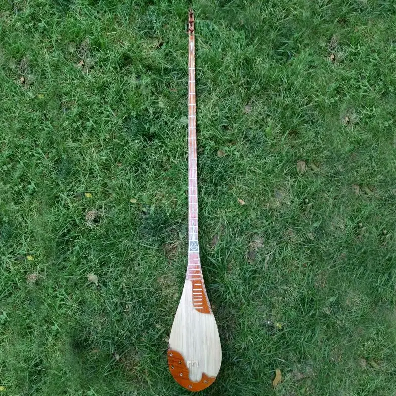 145CM Xinjiang Tanbur Traditional Ethnic Plucking Stringed Instrument Beginner Adult Practice Tanbur Handmade Musical Instrument