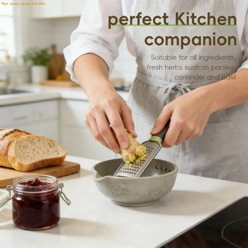 203F Ergonomic Herb Peeling Bowl Includes Builtin Grater For Efficient Kitchen Tasks