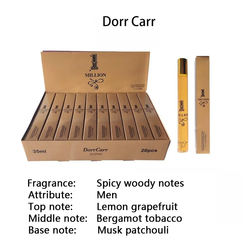 Hot selling perfume releases charm 35ml portable long-lasting men's and women's perfume