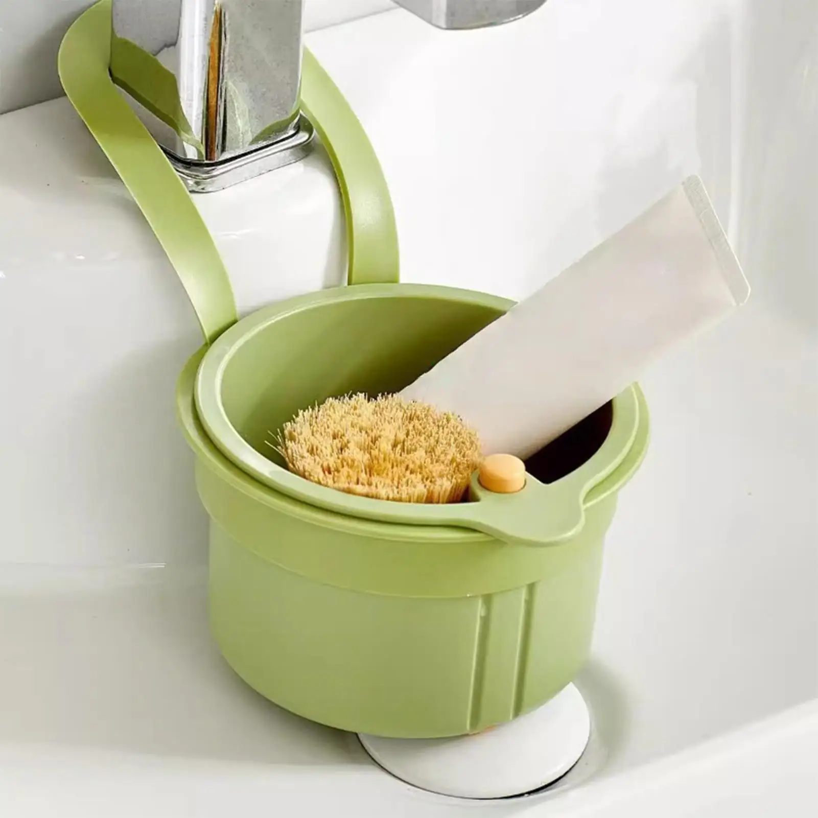 

Kitchen Sink Drain Basket Hanging Waste Drain Filter Basket Fruit Vegetable Drainer Sponge Rack Storage Shelf Rack Drainier