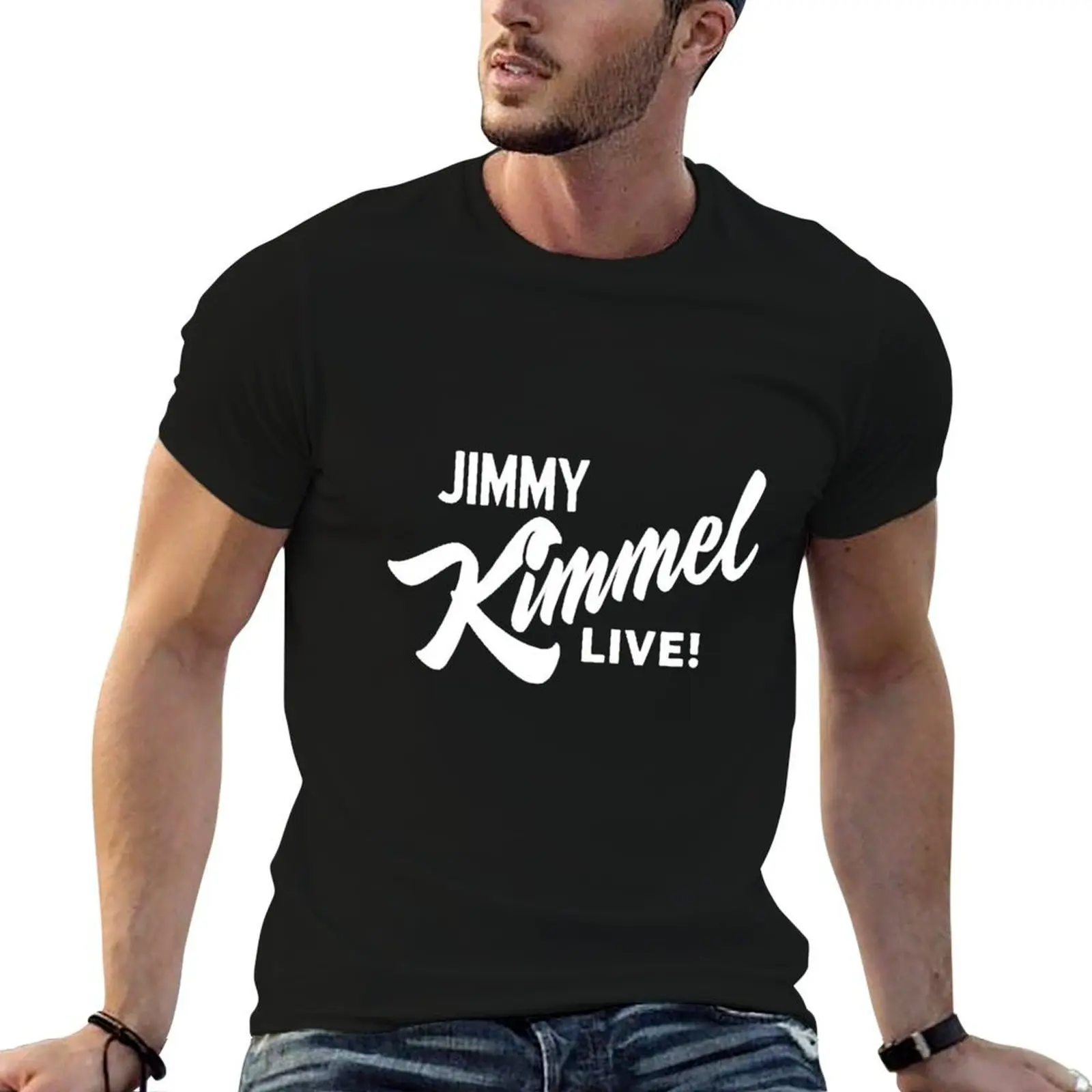 

Jimmy Kimmel live T-Shirt cotton t shirt pack man t shirt summer T-Shirt