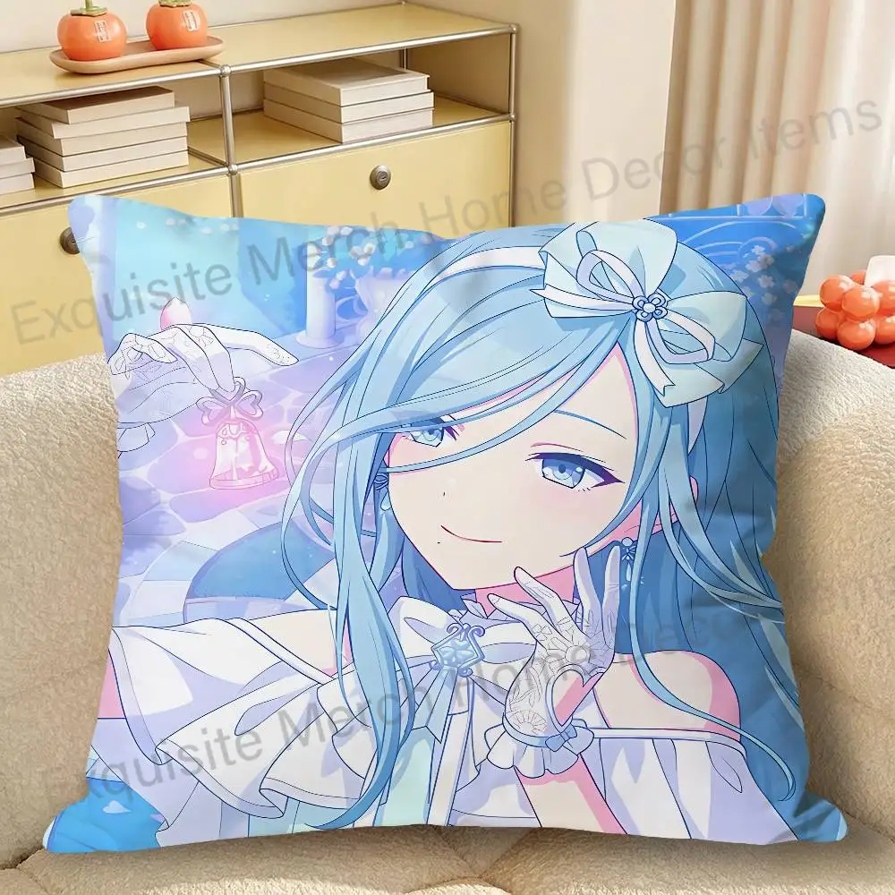 P-project Game S-sekai PJSK Cartoon Pillow Cover, 4K HD Printed Cushion Cover case with Various Exquisite Patterns