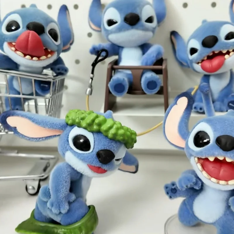 

В наличии Disney Stitch OHANA MEANS FAMILY Series слепая коробка Kawaii фигурки настольный орнамент загадочная коробка сюрприз Xmax игрушка в подарок