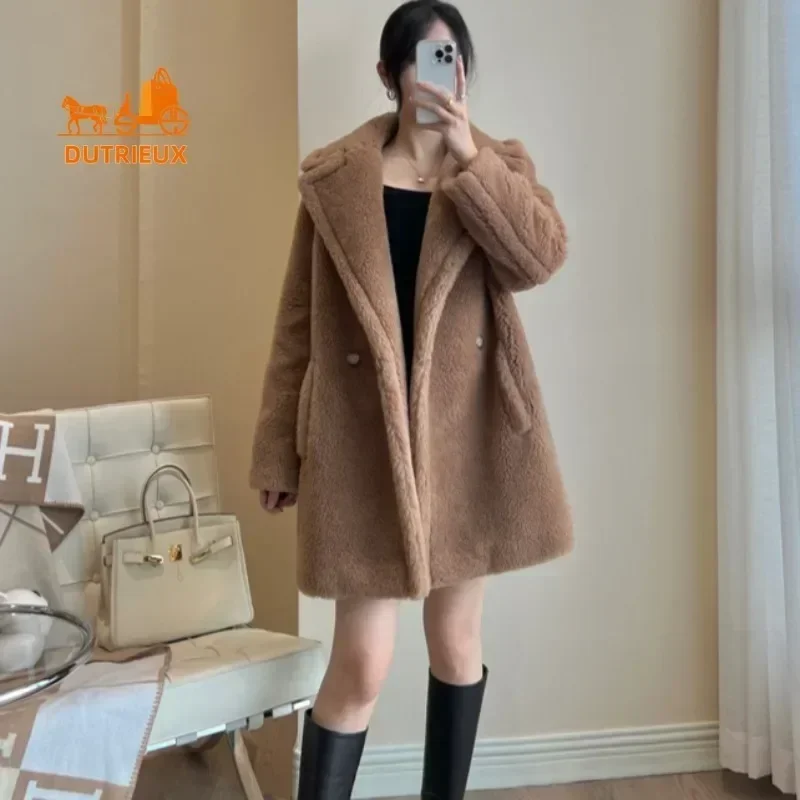 Highest Quality Short Teddy Coat for Women, Warm Teddy Coat for Women, Winter Alpaca Wool Coat, Fur Coat for Women, Jacket Women