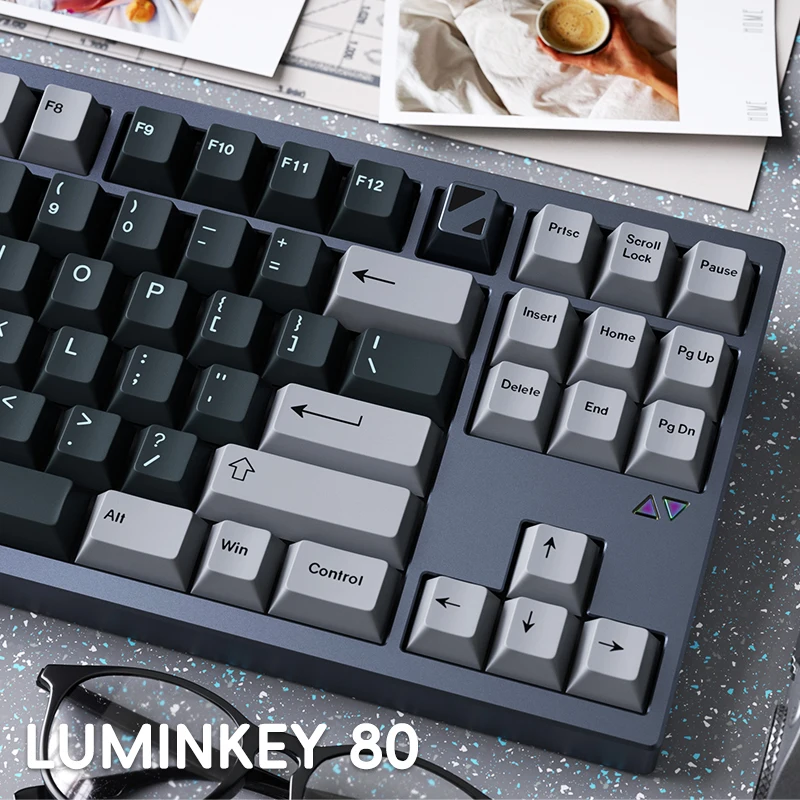 Luminkey80 Aluminum Mechanical Keyboard Kit Wireless Tri-mode Gasket Hot-Swap Custom Premium Limited 88key Gaming Keyboard Gift