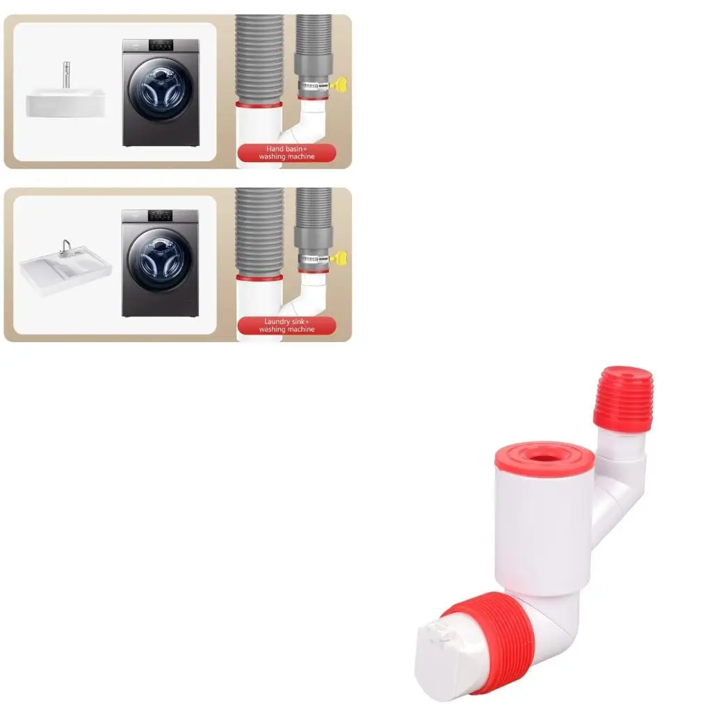 

652F Multifunctional Adjustable Direction Swivels Drain Coupler to Enhances Home Tidying Sturdy ABS Silicone Materials