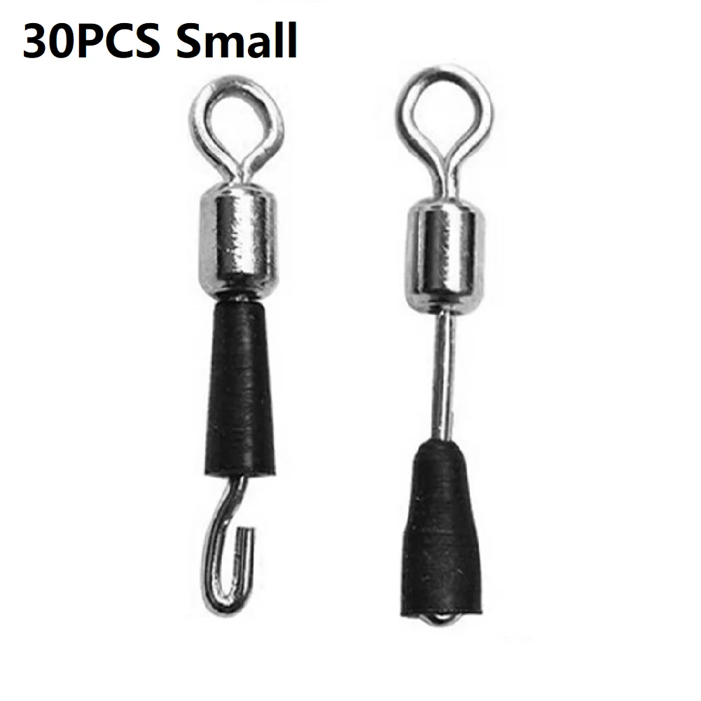 Quick Change Swivels Small About 13mm/Large About 15mm Copper And Pvc Fishing Float Hook Length Link Swivels Connectors