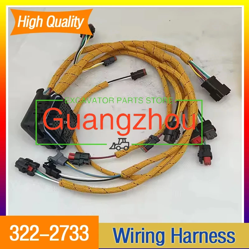 

for CAT 950H 962H Wheel Loader 322-2733 Engine Wiring Harness Excavator E324D 325D 329D C7 Wiring Harness 3222733 Accessories