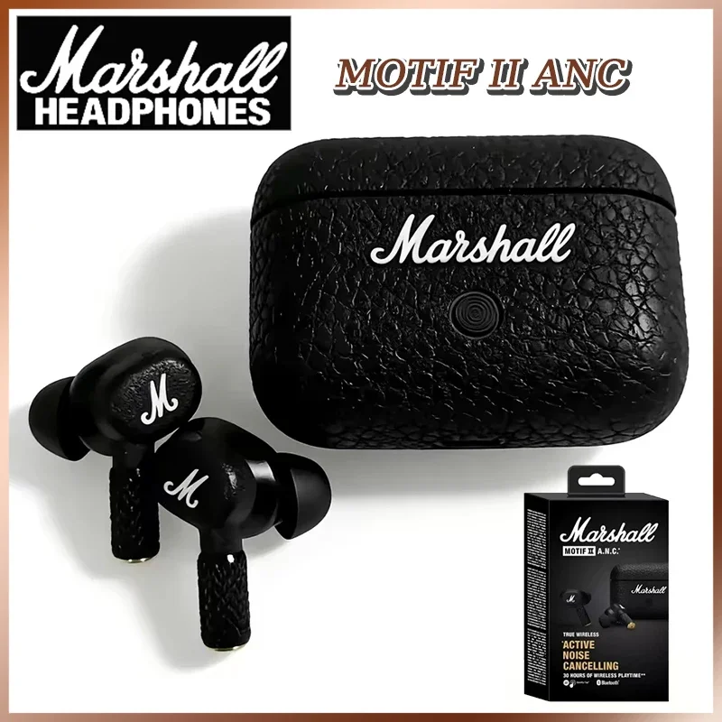 

Беспроводные Bluetooth-наушники Marshall MOTIF II 2 ANC с активным шумоподавлением, внутриканальные наушники Bluetooth 5.2