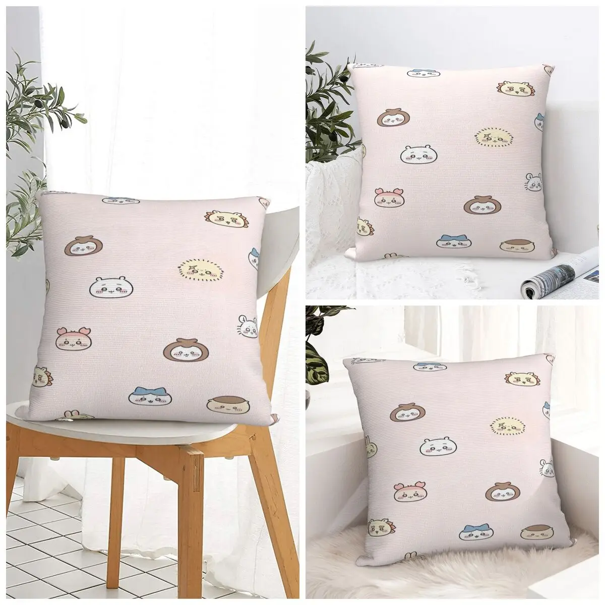 

C-Chiikawa Cartoon Pillow Case Fashion Pillow Cover Soft Design Cushion Cover Pillowcases For Sofa Car Home Decor