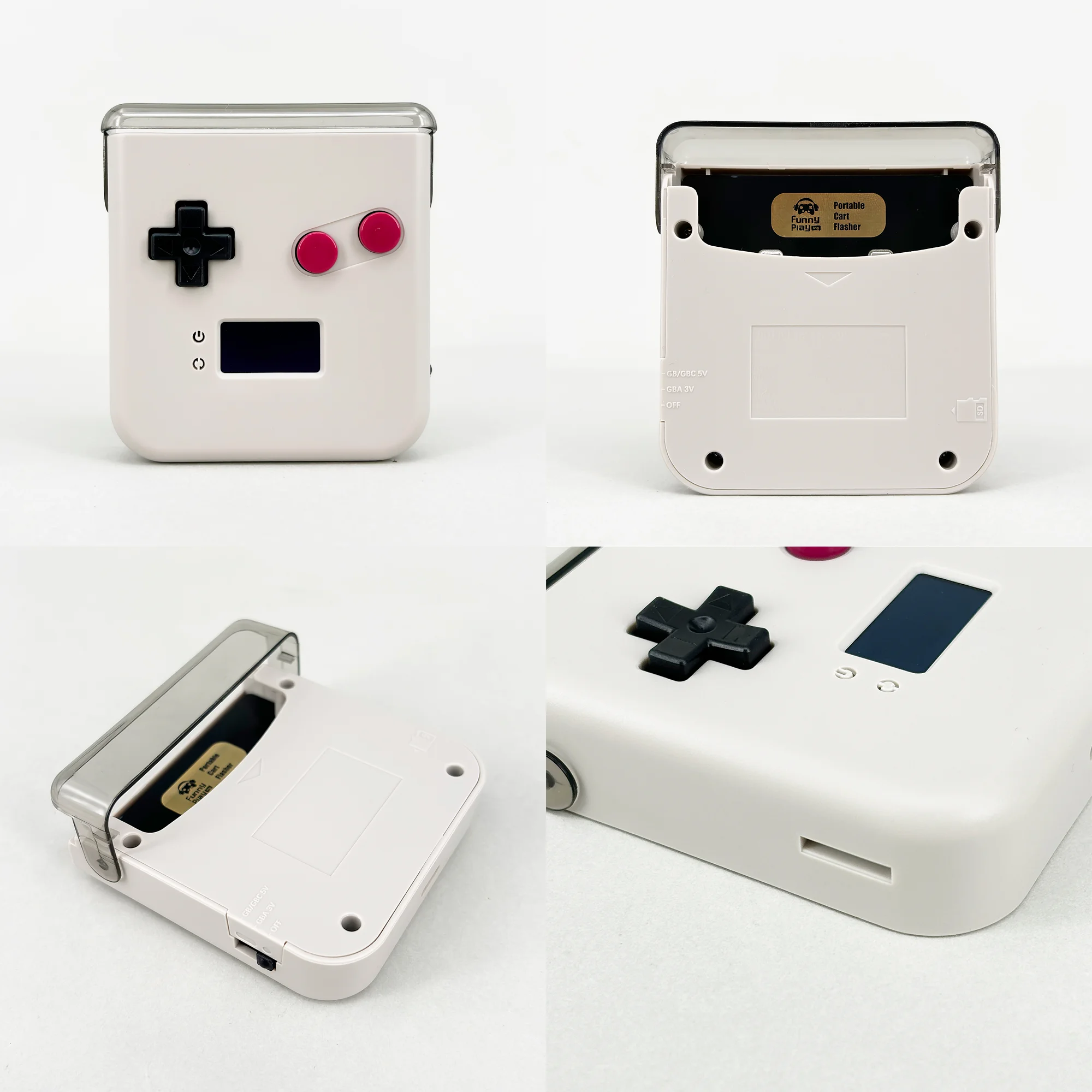 عربة محمولة - BurnMaster لشاشة Game Boy NINTEND DIY OLED تدعم قراءة البطاقة الأصلية وزر الإسكان الأرشيف