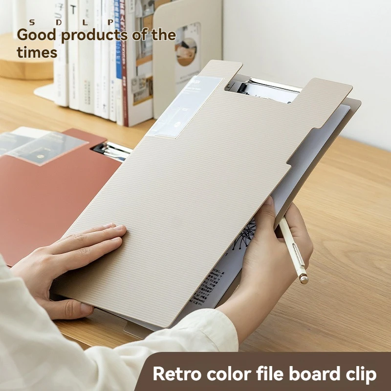 A4 Transparent Folder With Single Strong Clip Large Capacity For Storing Documents Contracts And Office Supplies