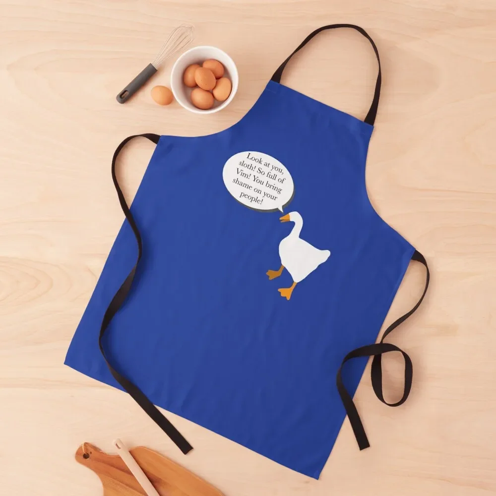 Goose from James Acaster’s Sloth Fable Story Apron Kitchen Supplies Idea Goods Men'ss Apron