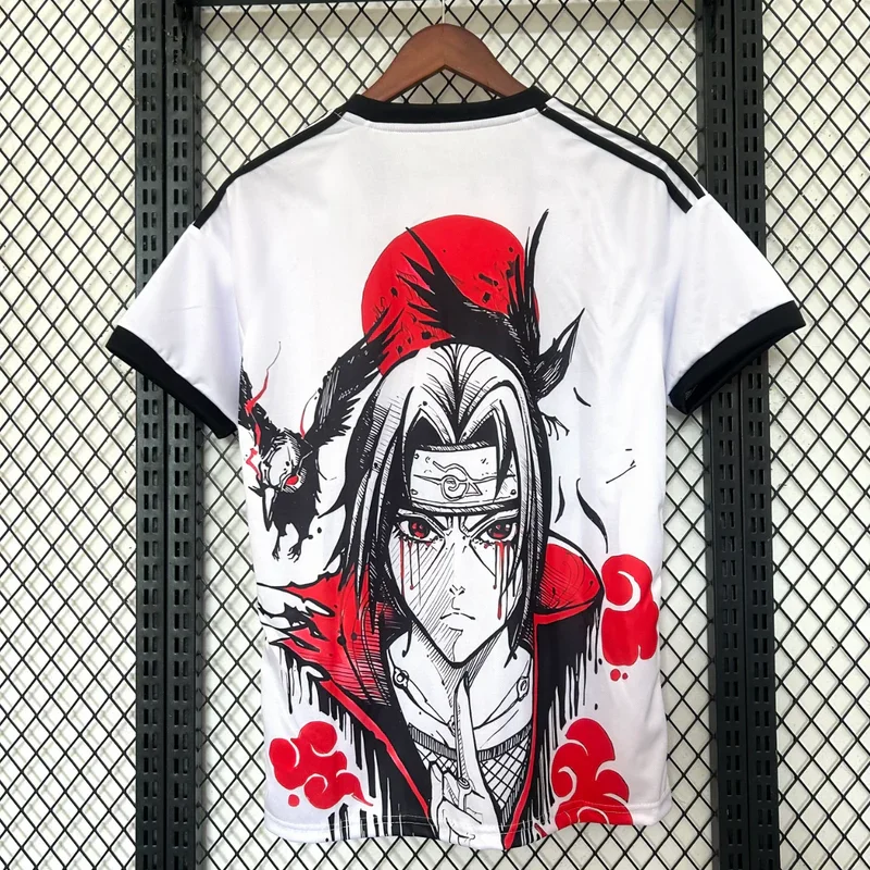 Naruto Anime Itachi Uchiha Concept Soccer Japan Football Jersey Wind Breathable Quick Drying T-shirt Male Female Parent Tops