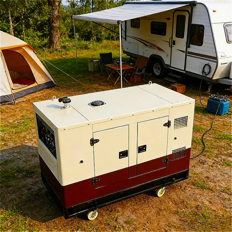 Silent Generator Set Portable Generator Industrial for Food Truck Mobile Kitchen Refrigeration Equipment Power Customized Sale