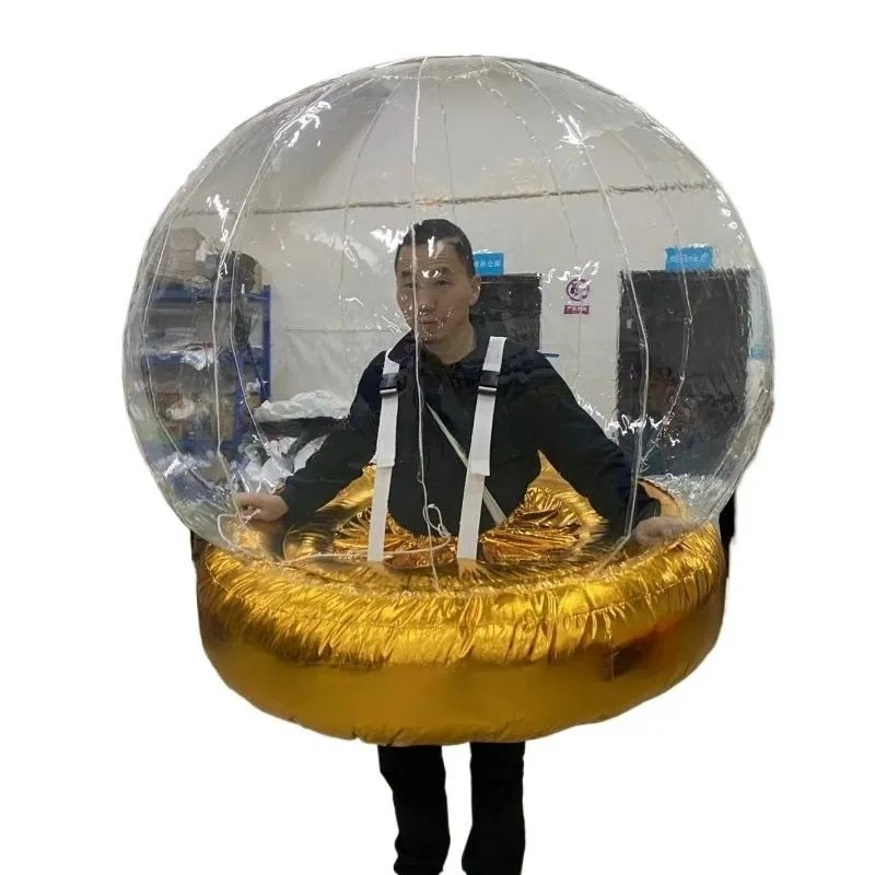 Customized Giant Inflatable Transparent Bubble Ball for Events Christmas Decorations Performances Stage Advertisements