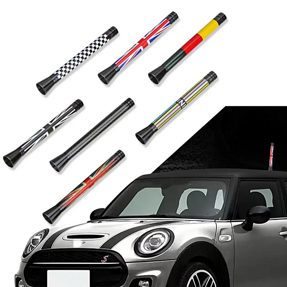 Car Roof Antenna Modified Short Radio Aerial Antenna UK Germany Flag For Mini Cooper S JCW R55 R56 R57 R60 F55 F56 Accessories