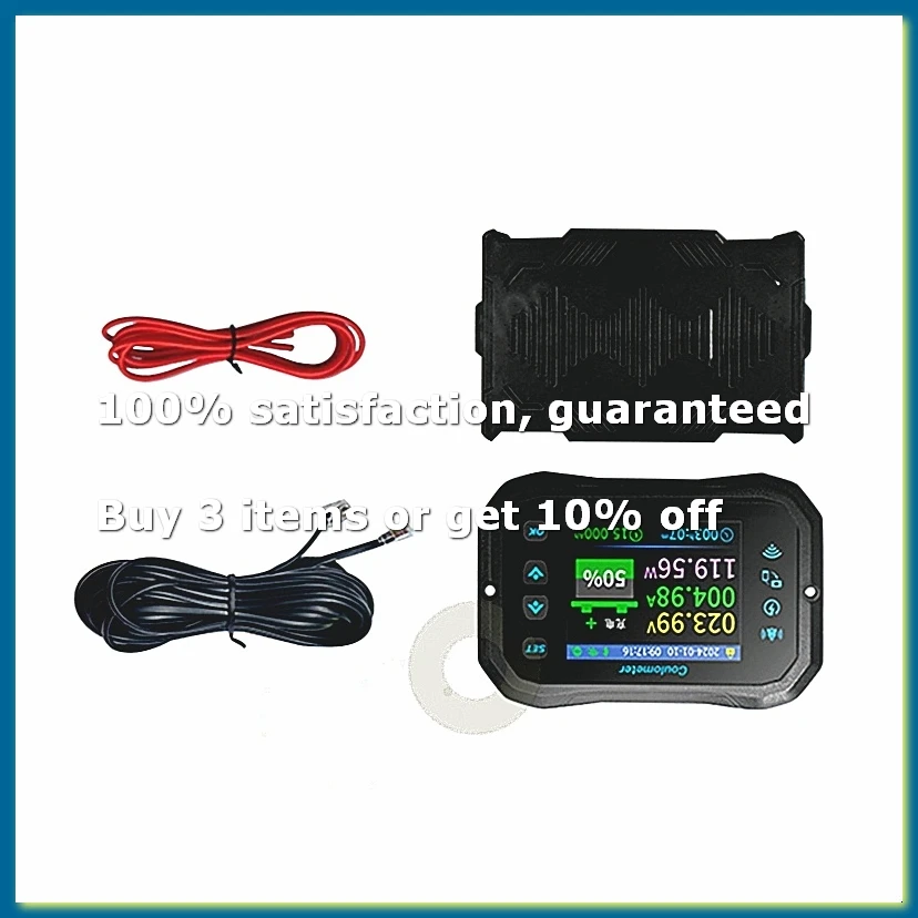 WiFi Coulomb Meter- Power Volt-Ammeter for Lithium & Lead Acid Batteries, RV Battery Capacity Indicator & Monitor KM160F