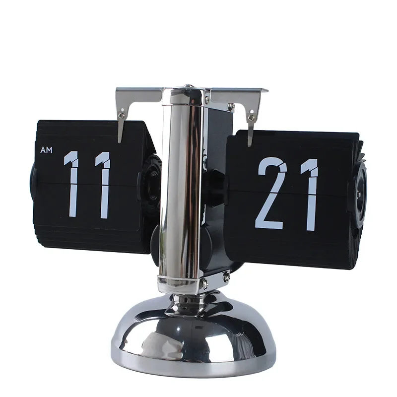 Creative charging calendar week clock, automatic page turning clock, living room ornament